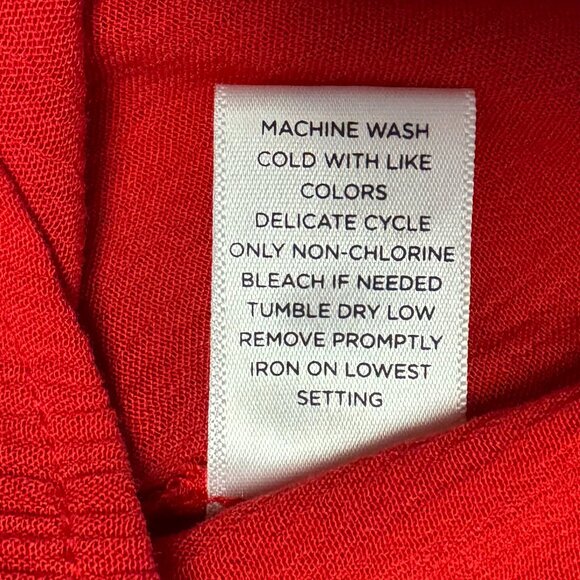 Nurture  Embroidered Red Gauze Blouse. Size 2X - Picture 9 of 9